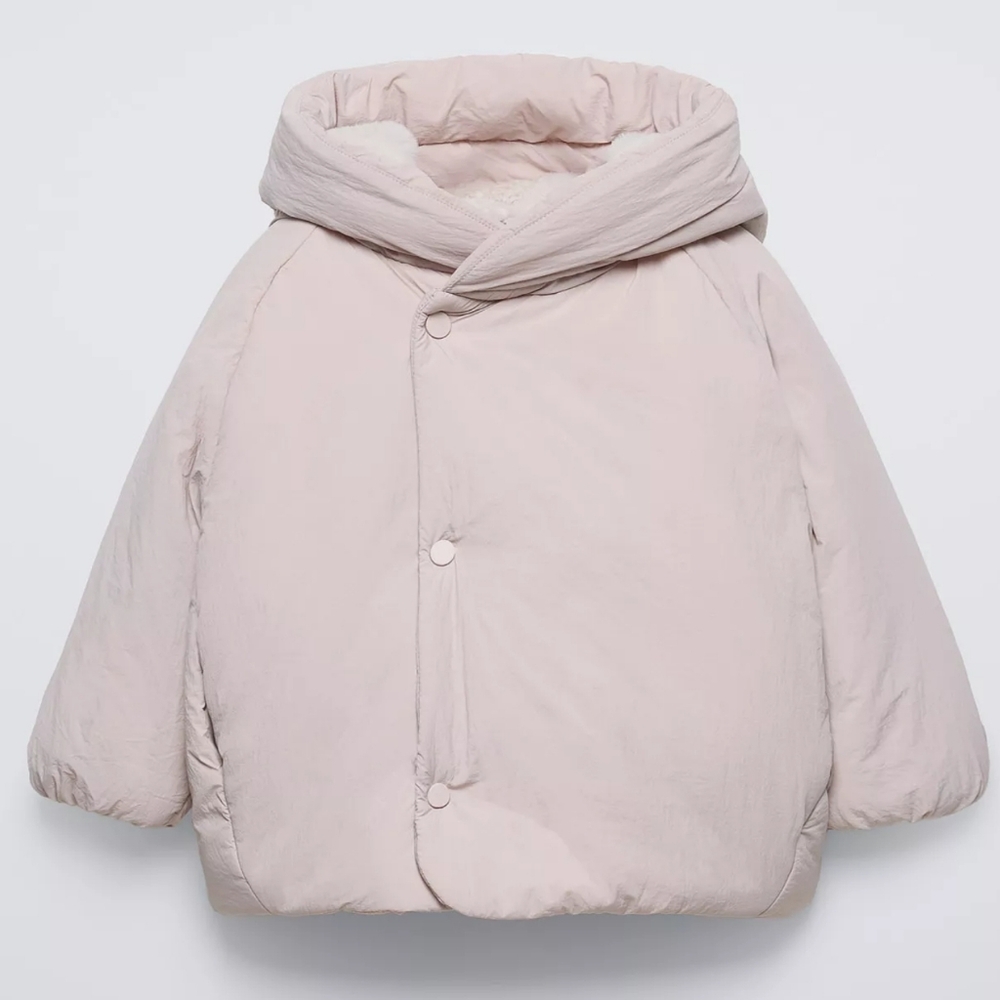 Zara Kids Wrap Puffer Coat